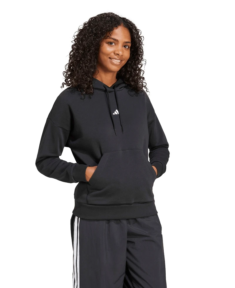 adidas Women's Essentials Long-Sleeve Logo Hoodie