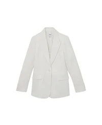 Reiss Women's Linen-Blend Single-Breasted Suit Jacket