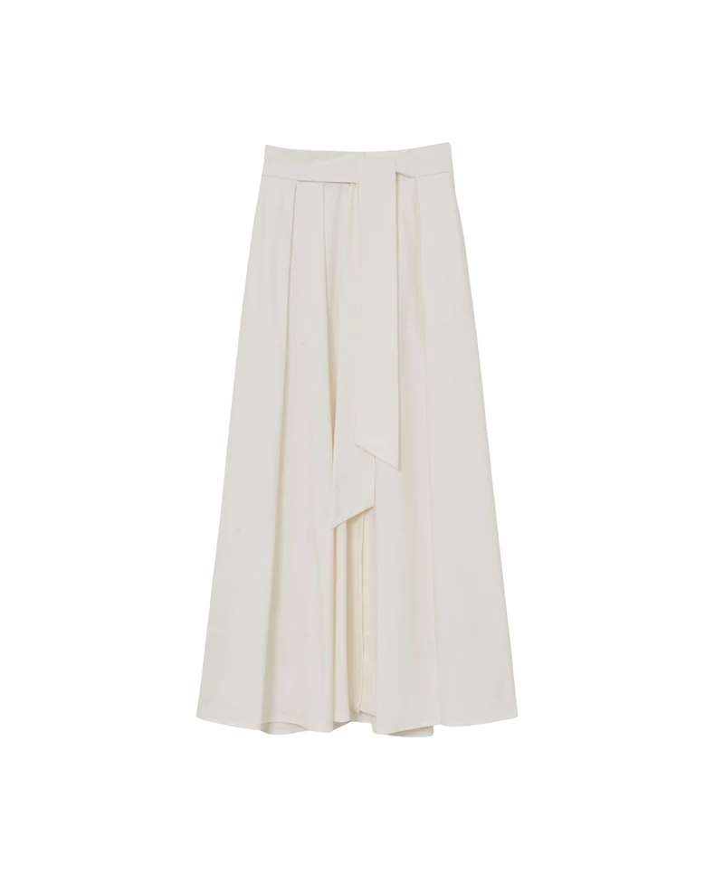 Reiss Women's Cotton-Blend Pleated Maxi Skirt