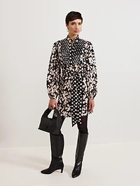 Phase Eight Women's Dolly Mandarin Collar Mini Shirt Dress