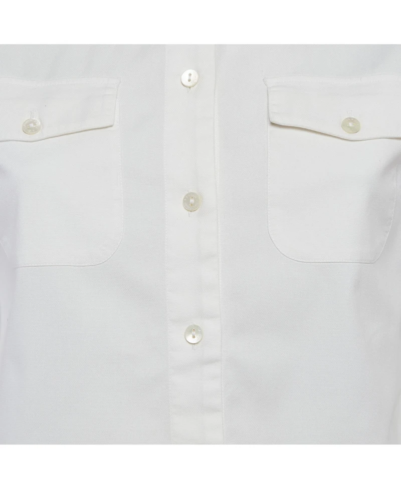 Pre-Owned Dolce & Gabbana Women's Cotton Half Placket Blouse