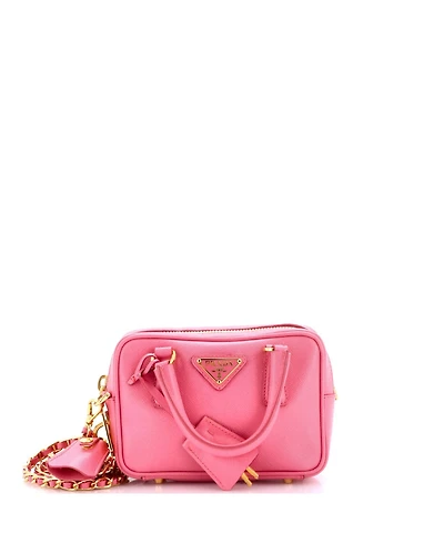Pre-Owned Prada Mini Bauletto Bag Saffiano Leather