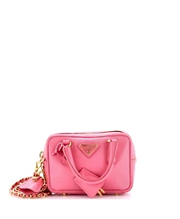 Pre-Owned Prada Mini Bauletto Bag Saffiano Leather