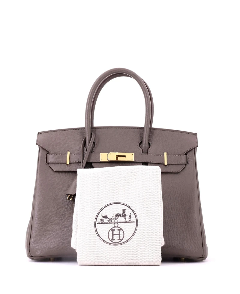 Pre-Owned HERMES Birkin 30 Handbag Epsom with Gold Hardware