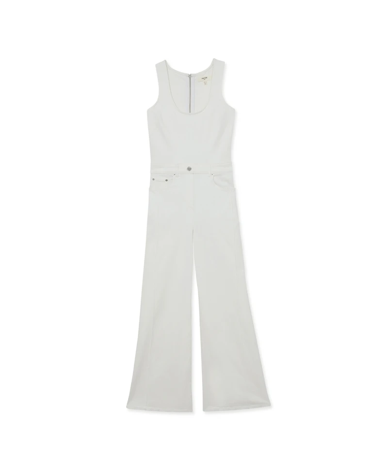 Reiss Womens' Rose Denim Racer Jumpsuit