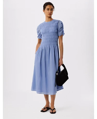 Whistles Women's Avery Smocked Midi Dress