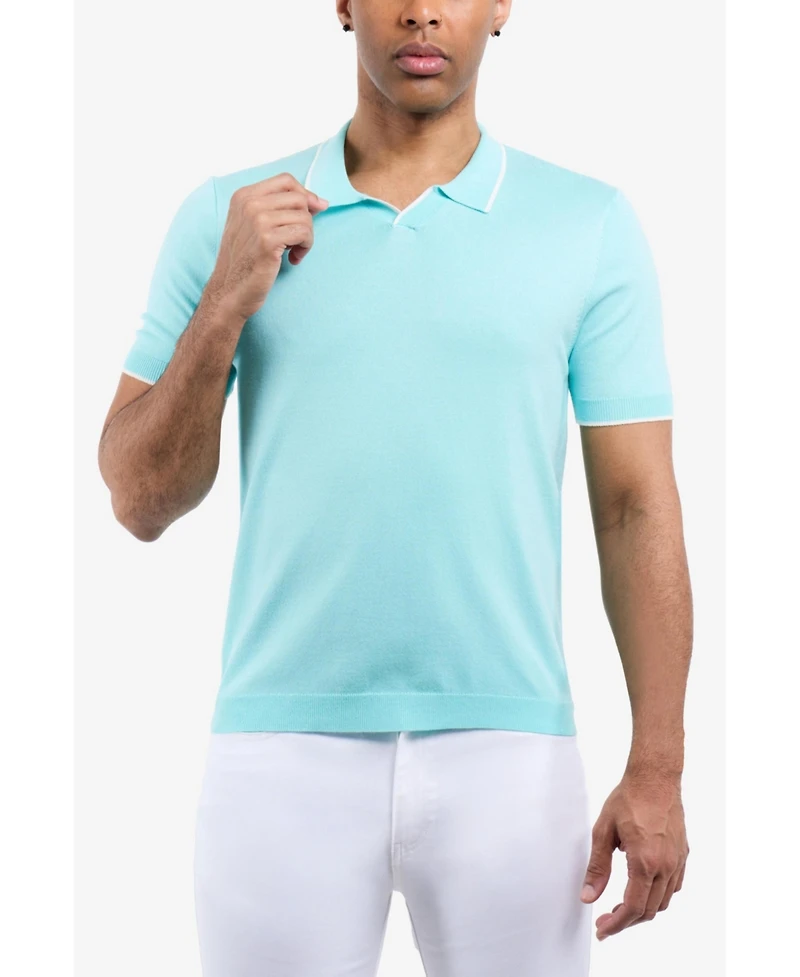 Xray Men's Collar V-Neck Polo Sweater