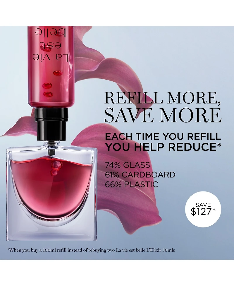La vie est belle Eau de Parfum L'Elixir Refill, 3.4 oz.