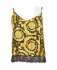 Pre-Owned Versace Women's Barocco Print Silk Camisole