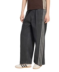 adidas Women's Stadium Washed Denim Loose-Fit Pants
