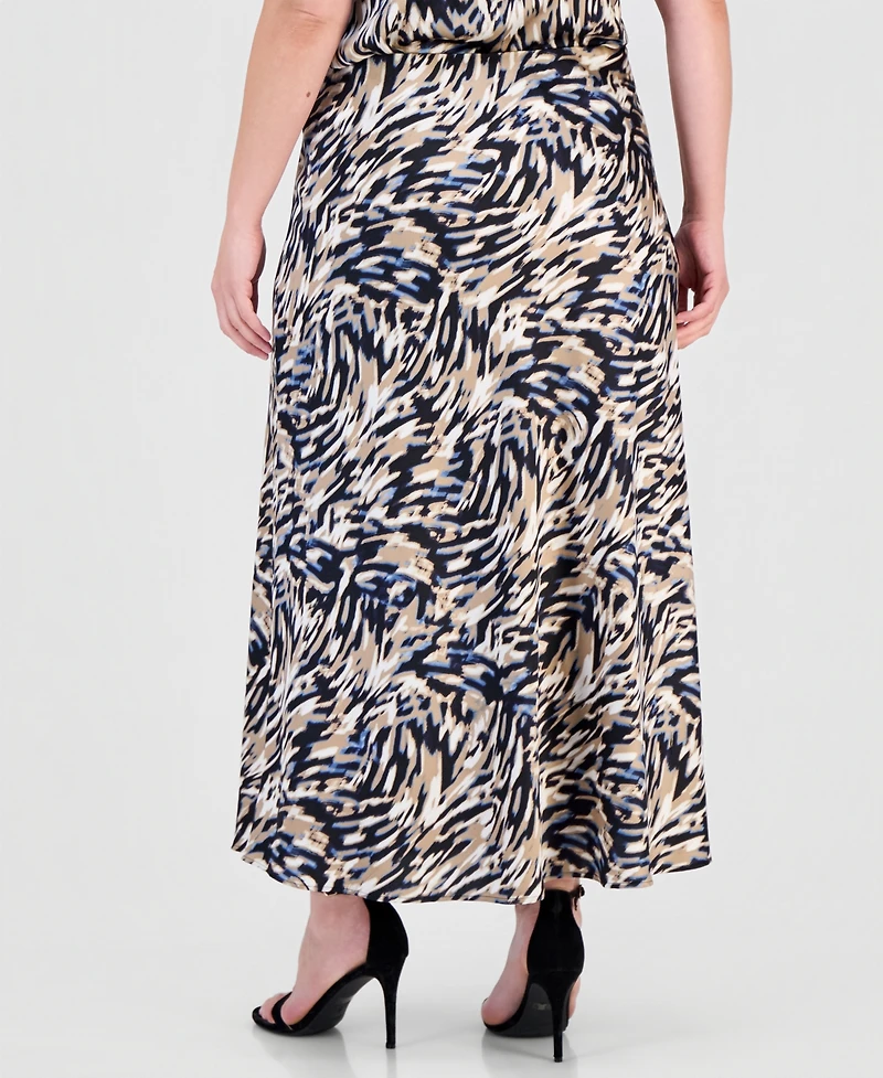 Anne Klein Plus Printed Midi Skirt