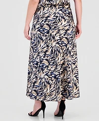 Anne Klein Plus Printed Midi Skirt