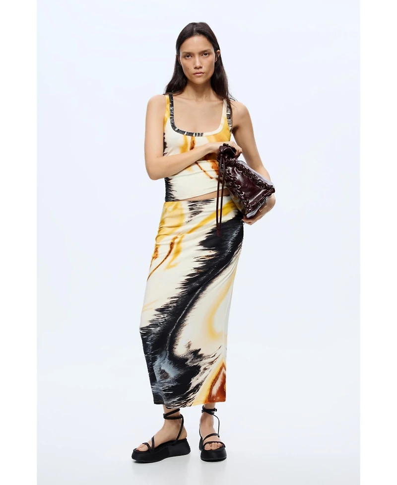 Desigual Women's Knit printed skirt