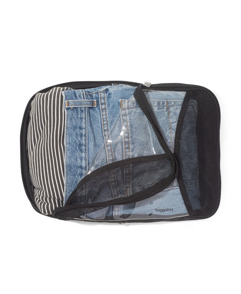 Baggallini Zipper Compression 4-Piece Cube Set
