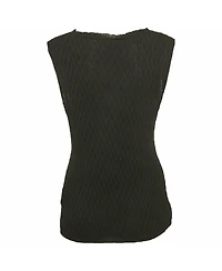 Pre-Owned Missoni Women's Textured Stretch Knit Crew Neck Top