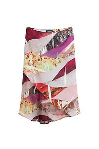 Desigual Women's Asymmetrical printed skirt