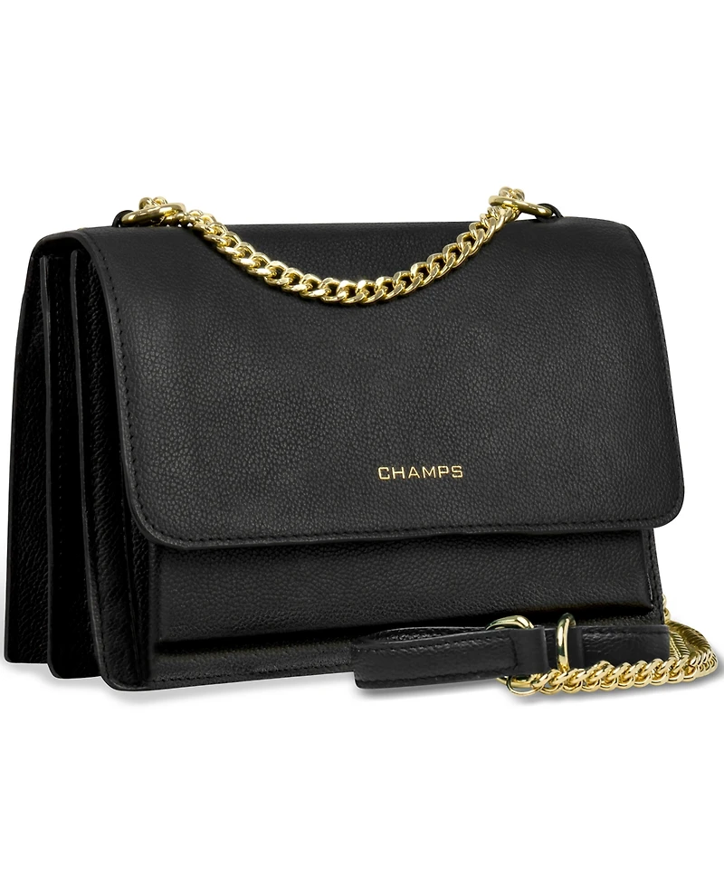 Champs Leather Travel Clutch Shoulder Bag