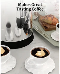 gaomon 12L Double Wall Commerical Coffee Urn, Hot Coffee Dispenser, Grey for Wedding, Buffet, Catering, Events, Outdoor Bar