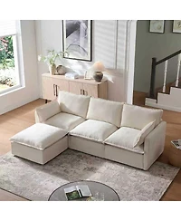 Streamdale Furniture 93.31" Modular Sectional Sofa Couch for Living Room, Modern L-shaped Sofa