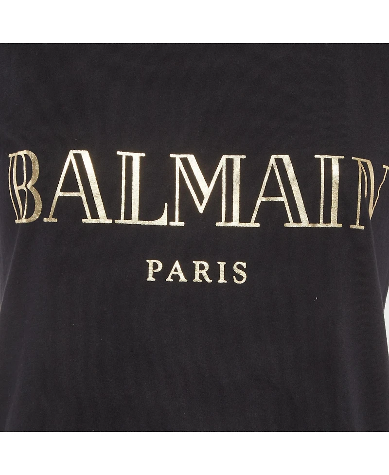 Pre-Owned Balmain Women's Logo Print Jersey Tank Top