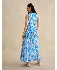 Hobbs London Women's Taryn Floral Ruffle Maxi Dress