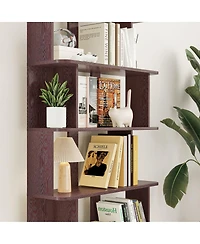 Streamdale Furniture 2-Pack Corner Bookshelves, 55cm+80cm