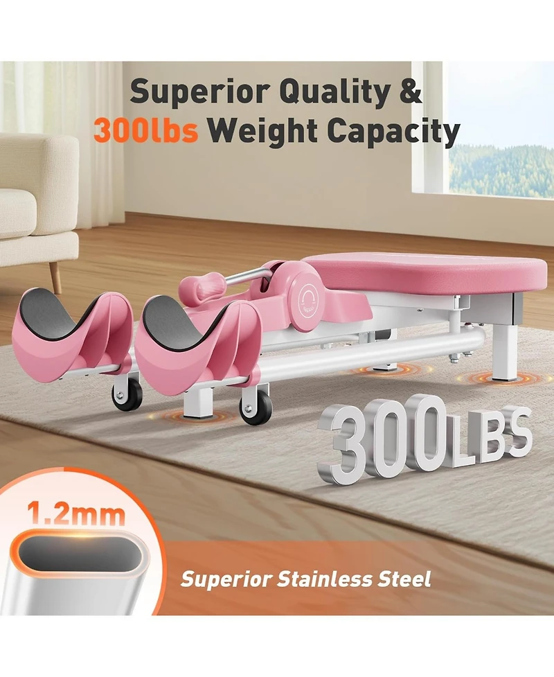 Fed Fitness Leg Stretcher Machine, Heavy Duty Split Trainer for Flexibility and Hip Tension Relief, Home Gym Fitness Equipment