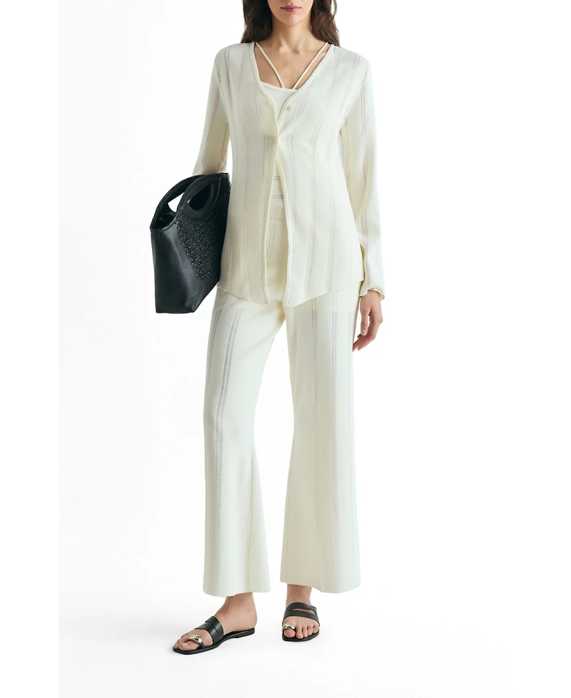 Scalpers Women's Slanted Knit Cardigan
