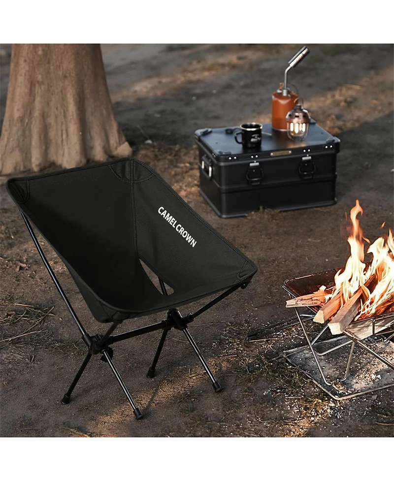 Piscifun Portable Camping Chair Folding Compact Lawn Lightweight Backpacking with Carry Bag for Outdoor Hiking Beach Travel Picnic Festival