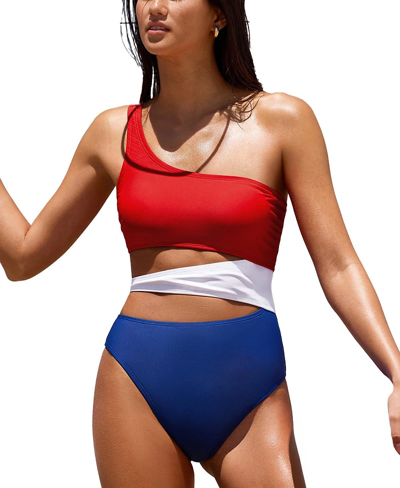 Cupshe Women's July Mood Colorblock One-Piece Swimsuit