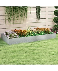 Sugift 6-Pack 20 Ft Galvanized Metal Landscape Edging for Lawn