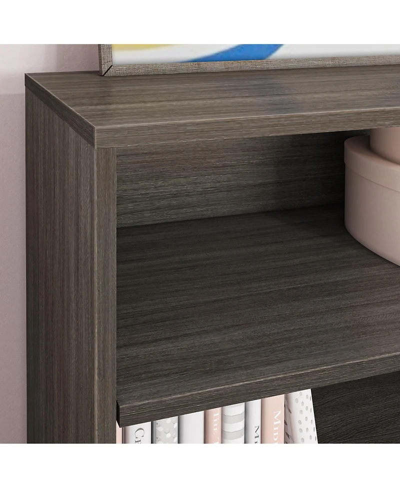 Max & Lily Classic 6-Shelf Bookcase, Solid Wood Bookcase for Kids Bedroom/Playroom