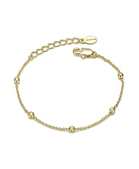 GiGiGirl 14K Gold Plated Station Bracelet 2-Piece Set