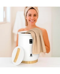 Pursonic Large-Capacity Towel Warmer with Essential Oils Bundle