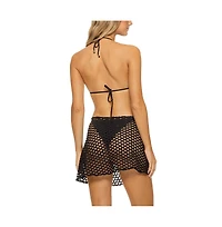 Guria Beachwear Women's Lattice Mini Skirt Swimsuit Cover-up
