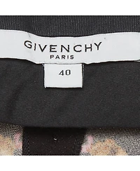 Pre-Owned Givenchy Women's Floral Print Stretch Crepe Wide Leg Trousers