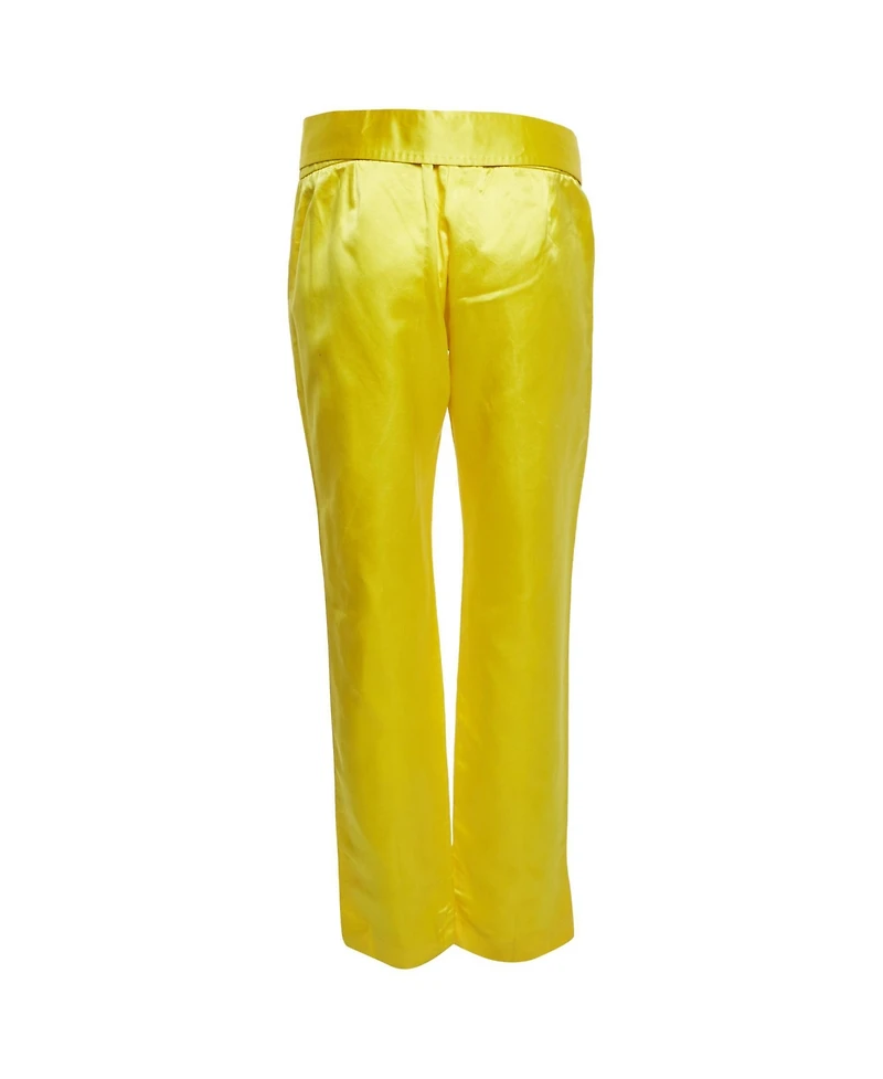 Pre-Owned Dolce & Gabbana Women's Satin Belted Trousers