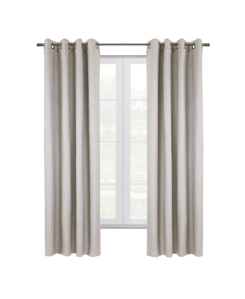 Thermaplus Shadow Blackout Uv Protection Grommet Curtain Panel for Windows