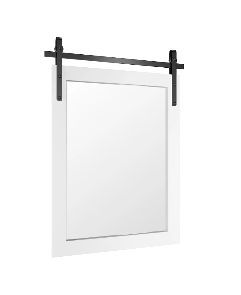 Lovmor Farmhouse 22 Inches W x 30 Inches H Rectangle Framed Wall Bathroom Vanity Mirror Accent Mirror