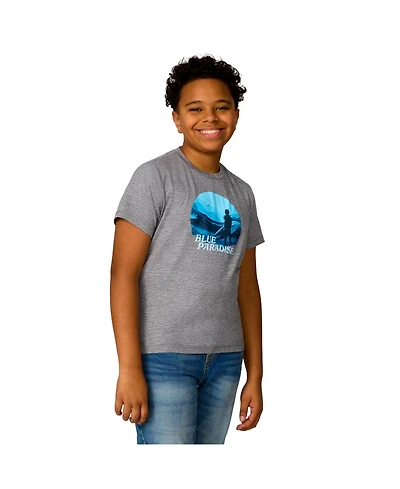 Free Country Boys' Microtech Graphic Crew Neck Shirt