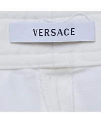 Pre-Owned Versace Women's Cotton Blend Straight Fit Pants
