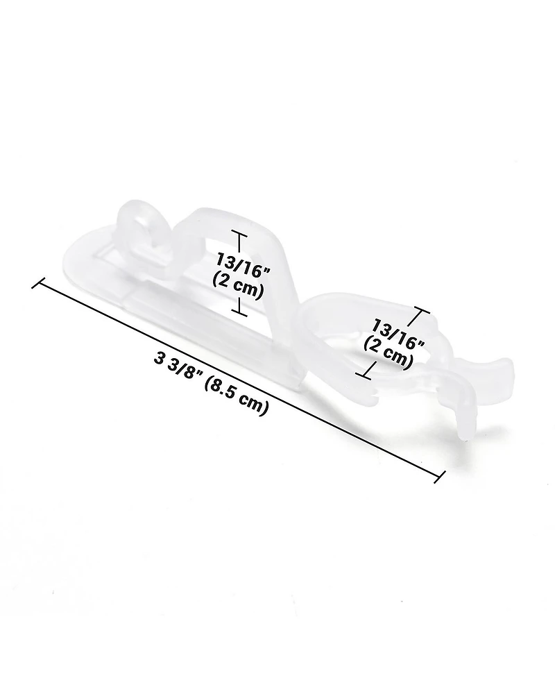 DELight 100 Pieces Christmas Light Clips All in One Plus C7 C9 Hangers for Gutters