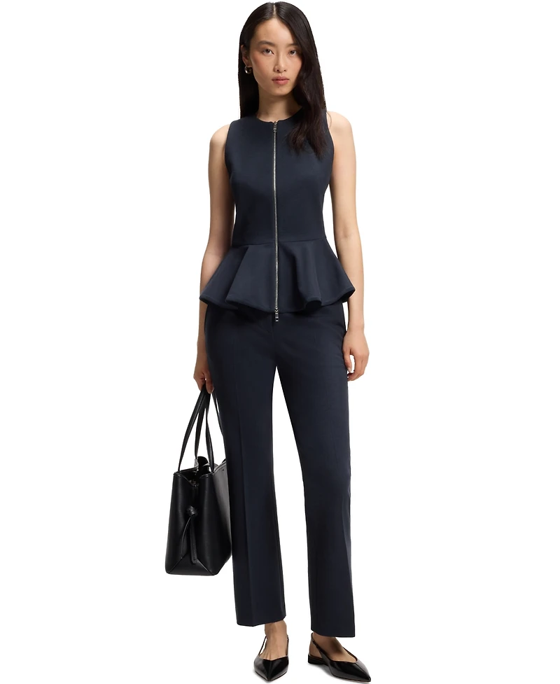 Boss by Hugo Women's Stretch Jersey Flared-Fit Pants