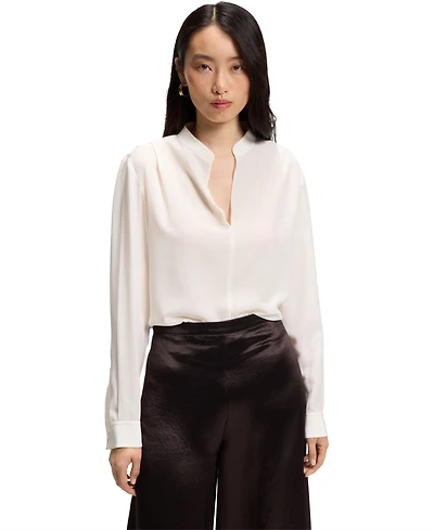 Boss by Hugo Women's Relaxed-Fit Sandwashed Silk Blouse