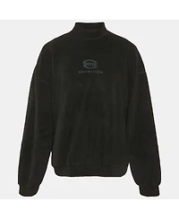 Pre-Owned Balenciaga Women's Unity Embroidered Faux Fleece Sweatshirt
