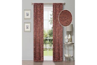 Superior Leaves Machine Washable Room Darkening Blackout Curtains