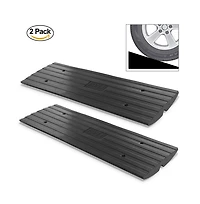 Pyle Driveway Threshold Car Curb Ramps, Set of 2