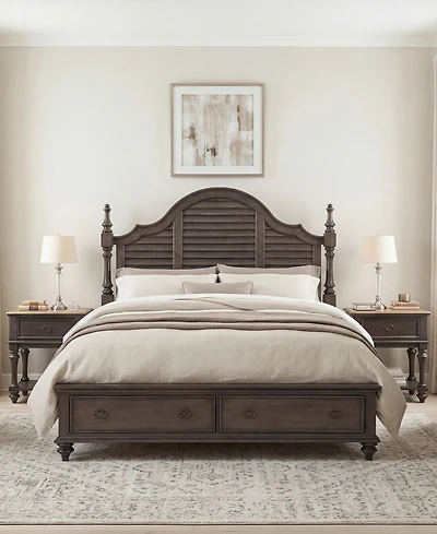 Mandeville Louvered California King Storage Bed
