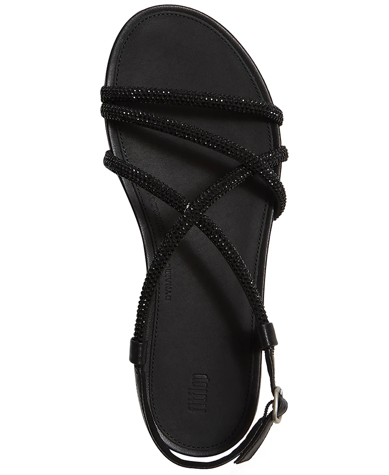 FitFlop Women's Gracie Crystal Strap Open Toe Sandals