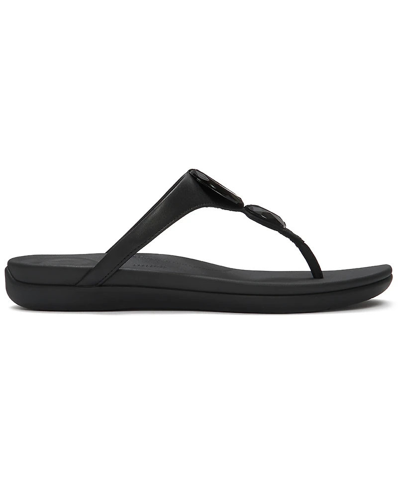FitFlop Women's Solay Glossy-Disc Toe-Post Sandals
